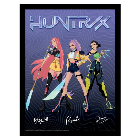 K-Pop Demon Hunters - "Huntrix Signature" Gerahmtes Poster (Bunt) - Image 1
