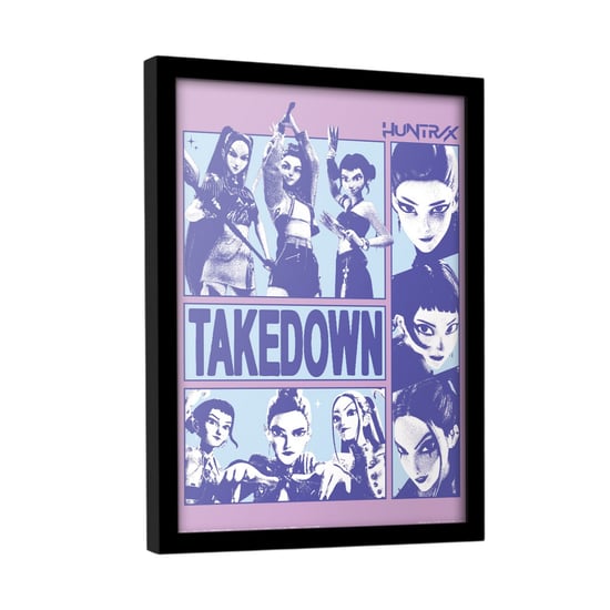 K-Pop Demon Hunters - "Takedown" Gerahmtes Poster (Blau) - Image 3