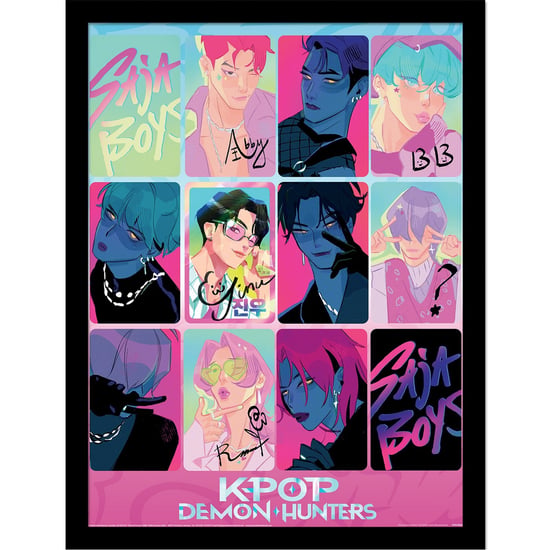 K-Pop Demon Hunters - "Light And Dark" Gerahmtes Poster (Bunt) - Image 1