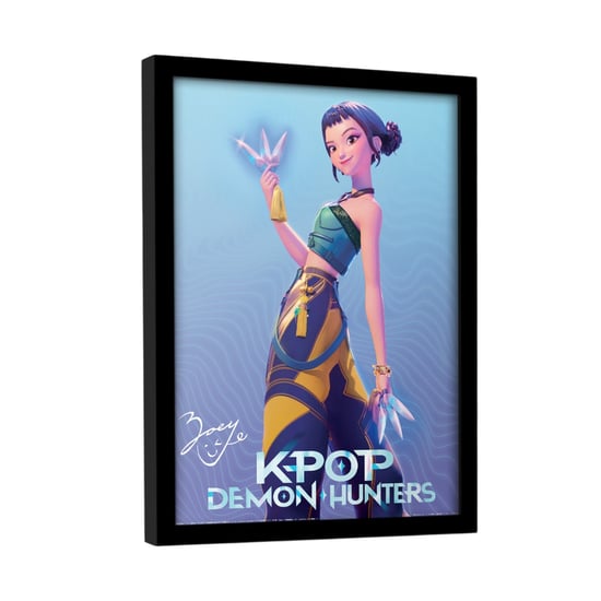 K-Pop Demon Hunters - Gerahmtes Poster, Zoey (Bunt) - Image 3