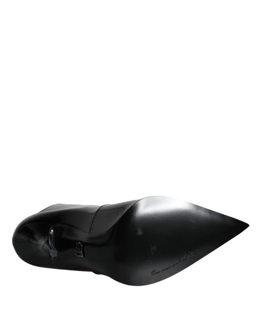 Dolce & Gabbana Stiefeletten aus Lackleder mit hohem Absatz - Schwarz - Image 6