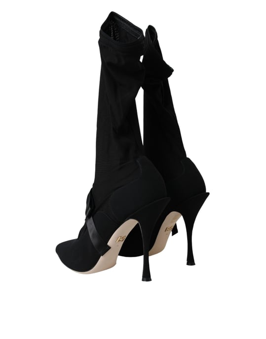 Dolce Gabbana Schnürsockenstiefel Schwarz - Image 4