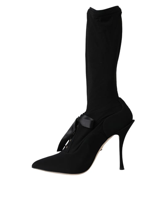 Dolce Gabbana Schnürsockenstiefel Schwarz - Image 5
