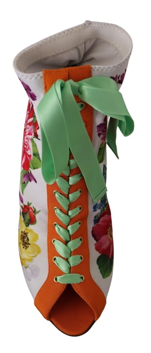Florale Druckstiefeletten La9805 - Image 4