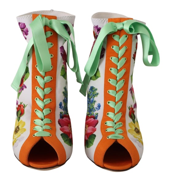 Florale Druckstiefeletten La9805 - Image 5