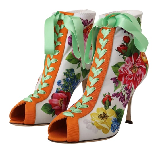 Florale Druckstiefeletten La9805 - Image 6