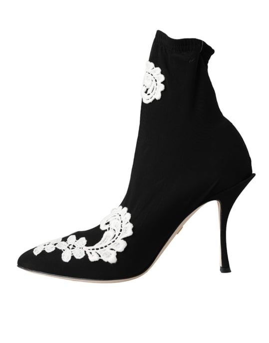 Blumenbestickte Stiefeletten - Image 5