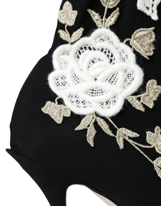 Blumenbestickte Stiefeletten - Image 6