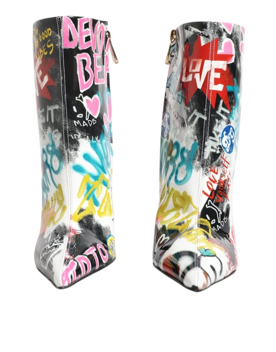 Graffiti-Druck Stiefeletten Dg Stil - Image 2