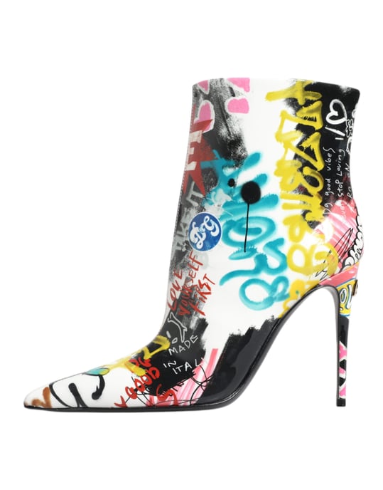 Graffiti-Druck Stiefeletten Dg Stil - Image 6