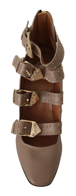 Multibuckle Spitz Zehen Absatzschuhe - Image 4