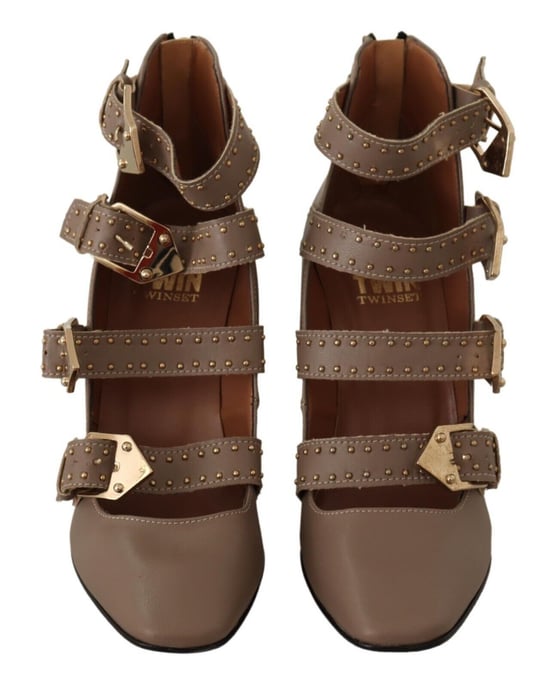 Multibuckle Spitz Zehen Absatzschuhe - Image 6