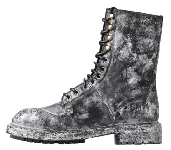 Abgenutzte Leder Schnürstiefel - Image 2