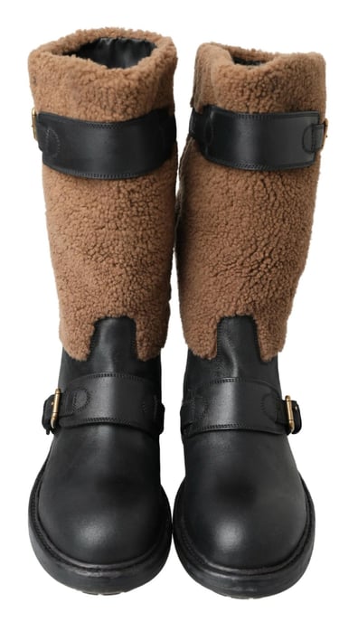 Lammfell Motorradstiefel - Image 4