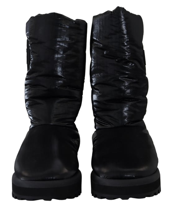 Gestepptes Nylon-Stiefel Modell Schwarz - Image 5