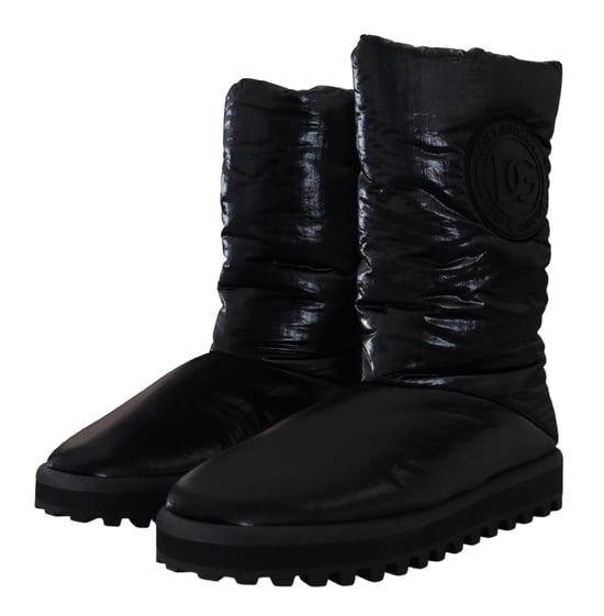 Gestepptes Nylon-Stiefel Modell Schwarz - Image 6