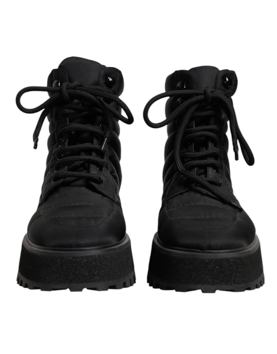 Gepolsterte Nylon Schnürstiefel - Image 2