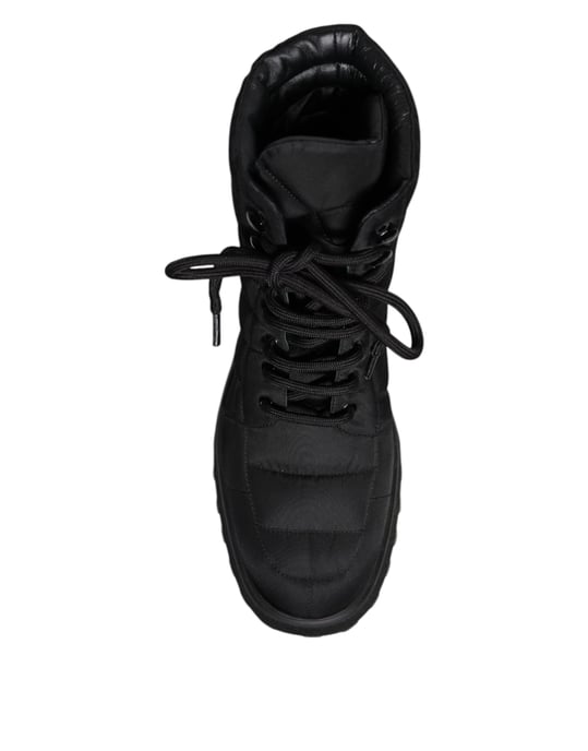 Gepolsterte Nylon Schnürstiefel - Image 4