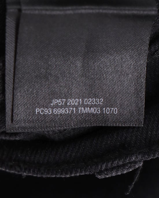 Balenciaga Jeans mit fransigem Saum aus schwarzer Baumwolle - Image 6