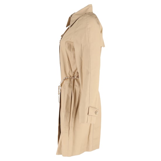 Michael Michael Kors Kettengürtel Trenchcoat aus beigem Baumwollstoff - Image 2