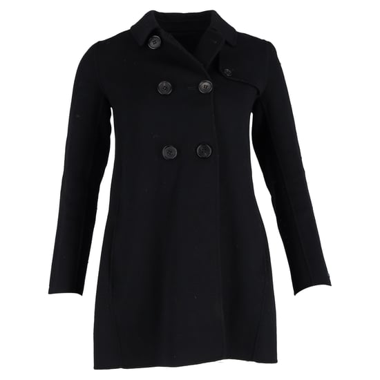 Max Mara Doppelreihiger Peacoat aus schwarzer Wolle - Image 1