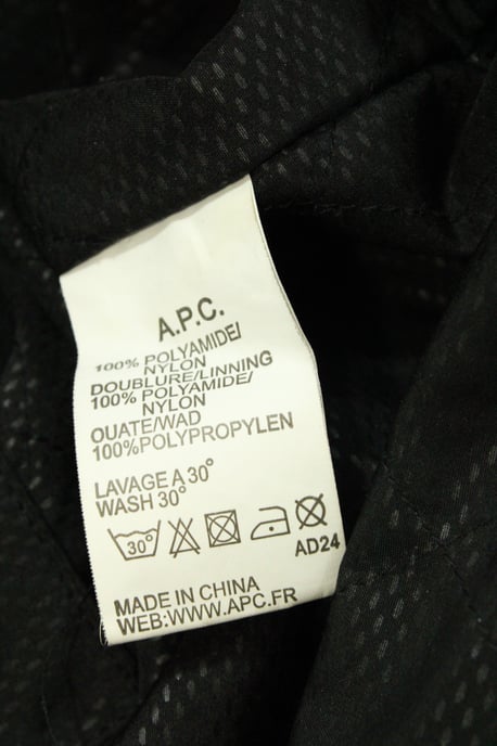 APC x KWay Windbreaker-Jacke aus schwarzem Nylon - Image 4