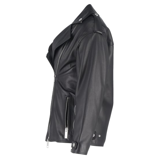 Burberry Stonefield Bikerjacke mit Taschen Details aus schwarzem Leder - Image 2