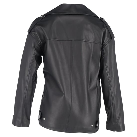 Burberry Stonefield Bikerjacke mit Taschen Details aus schwarzem Leder - Image 3