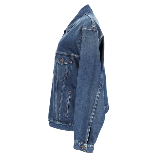Balenciaga 'You Are The World' Bestickte Jeansjacke aus blauer Baumwolle - Image 2