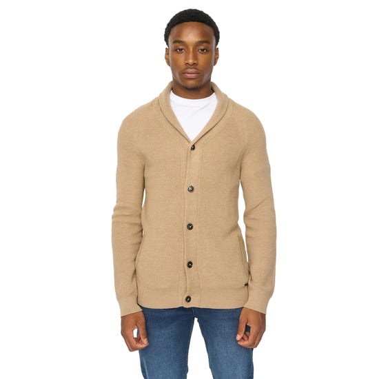 Duck and Cover - "Venosa" Strickjacke für Herren, Schalkragen (Steinfarben) - Image 1