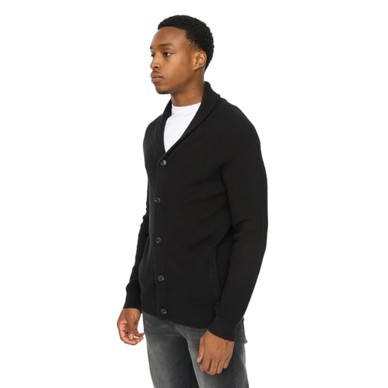 Duck and Cover - "Venosa" Strickjacke für Herren, Schalkragen (Schwarz) - Image 3