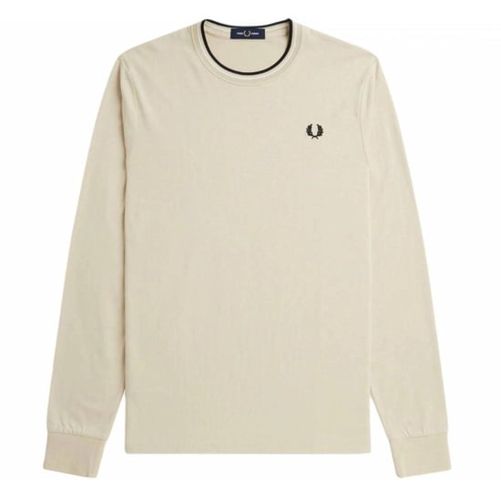 Fred Perry - Poloshirt für Herren, Langärmlig (Haferflocken) - Image 1