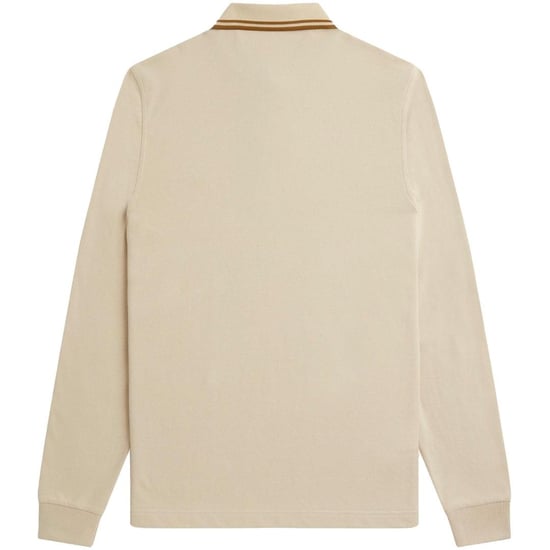 Fred Perry - Poloshirt für Herren, Langärmlig (Haferflocken) - Image 3