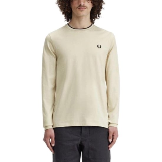 Fred Perry - Poloshirt für Herren, Langärmlig (Haferflocken) - Image 5