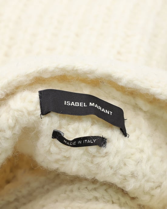 Isabel Marant Pullover mit Knopfdetails aus weißer Wolle - Image 5