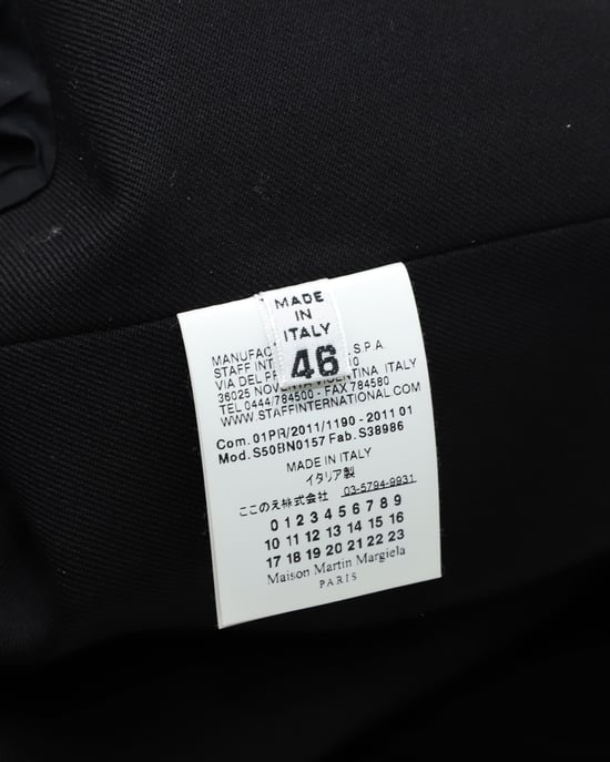 Maison Martin Margiela Smokinghose aus schwarzer Wolle - Image 3