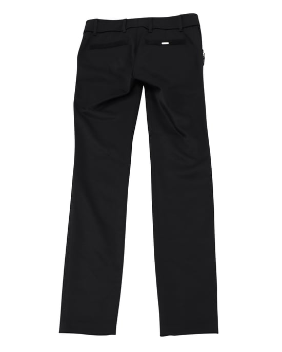 Gucci schwarze Hose mit silbernem Reißverschlussdetail aus schwarzem Nylon - Image 2