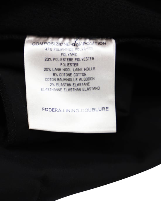 Gucci schwarze Hose mit silbernem Reißverschlussdetail aus schwarzem Nylon - Image 4