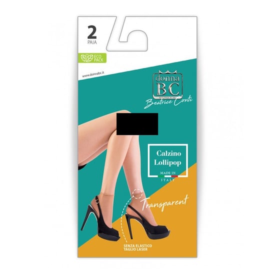 2er-Pack elastische und transparente Damen-Knöchelsocken LOLLIPOP - Image 3