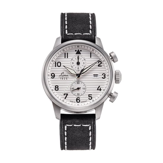 Laco Herren-Vintage-Piloten-Chronograph mit Lederarmband – 861974 - Image 1