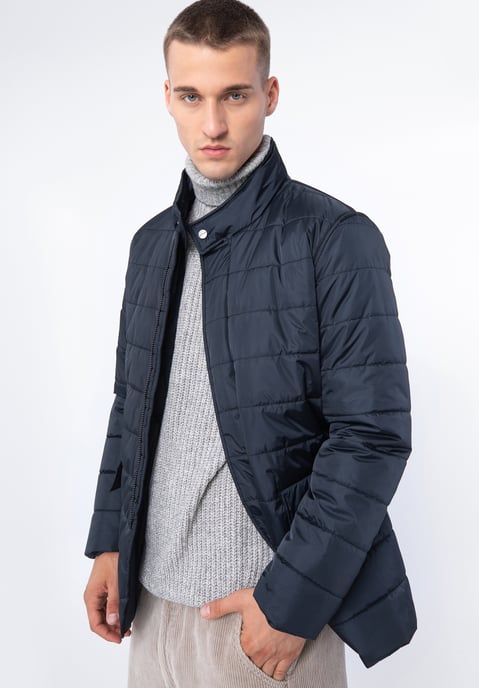 Wittchen Herren-Steppjacke aus marineblauem Nylon - Image 1