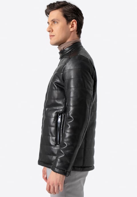 Wittchen Herren-Steppjacke aus schwarzem Öko-Leder - Image 3