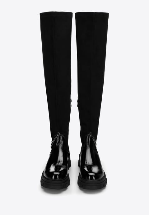 Wittchen Damen-Lackleder-Stiefeletten mit Kette - Image 2