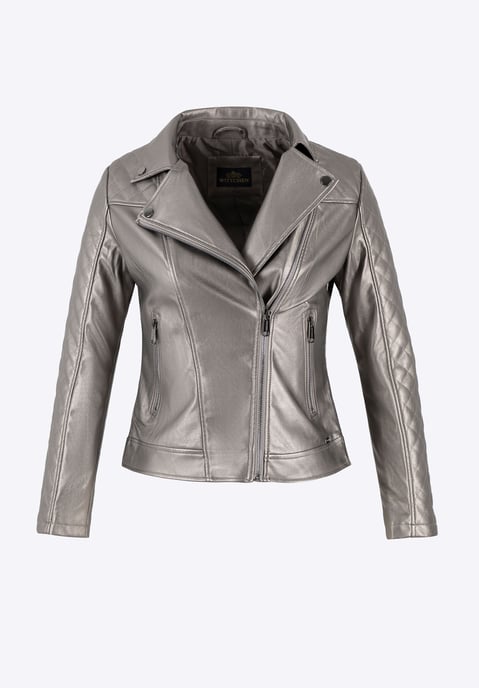 Wittchen Damen-Bikerjacke aus Öko-Leder, Metallic-Braun, Hellbraun - Image 6
