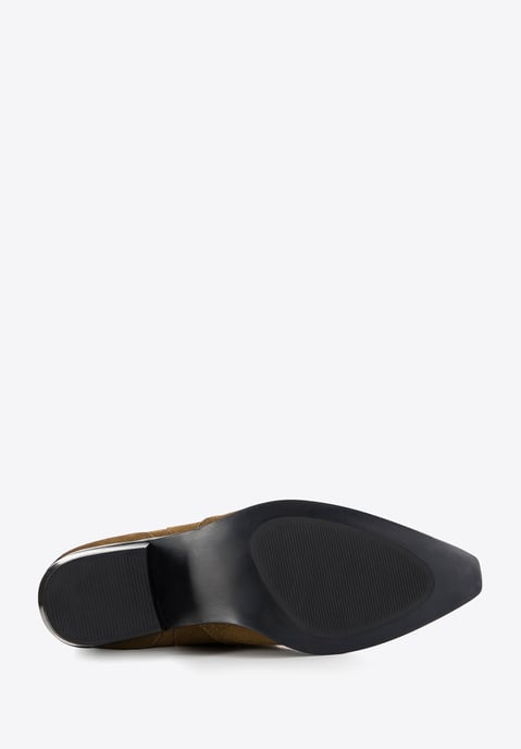 Wittchen Damen-Cowboystiefel aus Wildleder mit Stickerei, kurz - Image 4