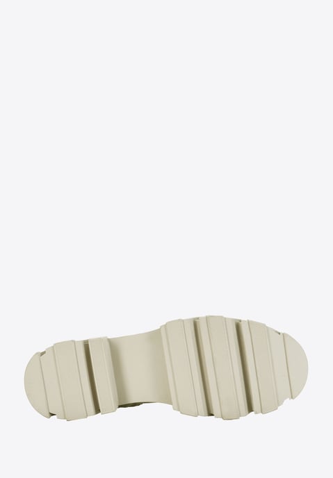 Wittchen Damen-Lederstiefel mit dicker Sohle und Reißverschluss, graubeige - Image 4