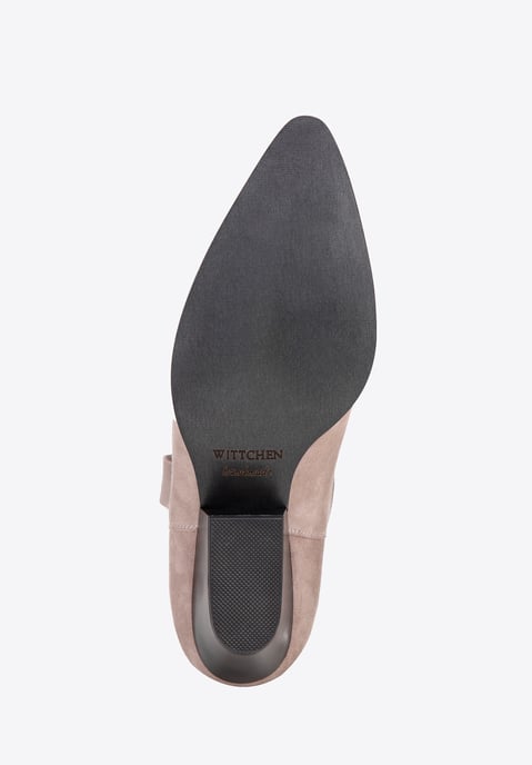 Wittchen Damen-Cowboystiefel aus Wildleder, beige, zum Hineinschlüpfen - Image 4