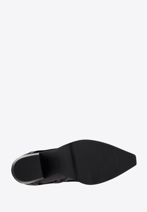 Wittchen Damen-Cowboystiefel aus Lackleder, hoch, dunkelburgunderrot - Image 4