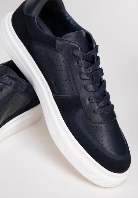 Wittchen Herren-Sneaker aus marineblauem Leder - Image 6