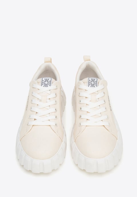 Wittchen Damen Plateau-Sneaker Hellbeige Textilmaterial - Image 2